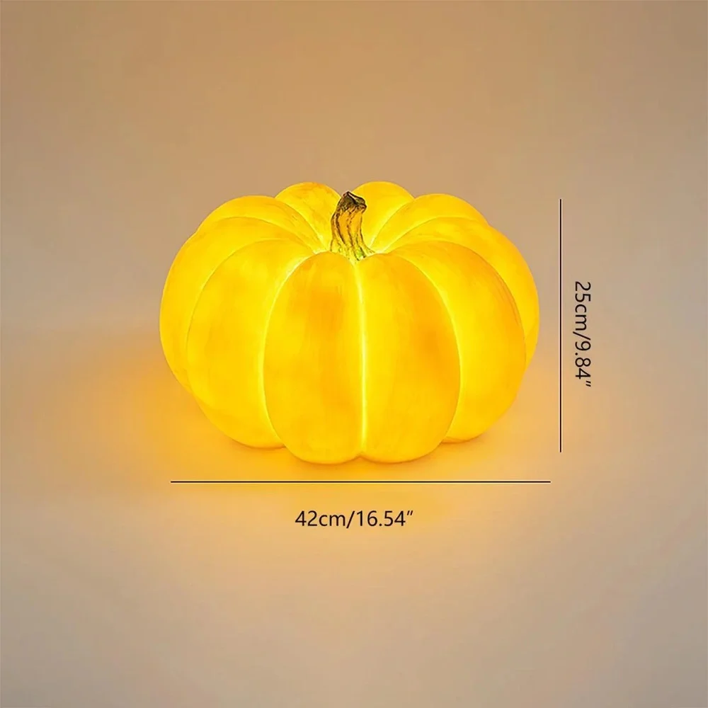 Sculptural Pumpkin Light Fixture | Hardwired Installation | Solar-Capable | NIB